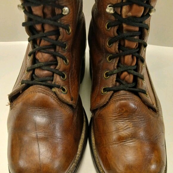 FRYE Black Label Rare Vintage Made In USA Equestrian Boots Women's Size 7 D Wide - Picture 7 of 16